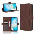 For Infinix Hot 12 Pro X668C Skin Feel Calf Texture Card Slots Leather Phone Case(Brown) - 1