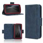 For Cubot Pocket / P50 Skin Feel Calf Texture Card Slots Leather Phone Case(Blue) - 1