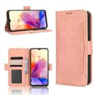 For Blackview OSCAL C80 Skin Feel Calf Texture Card Slots Leather Phone Case(Pink) - 1