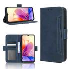 For Blackview OSCAL C80 Skin Feel Calf Texture Card Slots Leather Phone Case(Blue) - 1