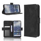 For Nokia G60 5G Skin Feel Calf Texture Card Slots Leather Phone Case(Black) - 1