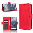 For Nokia G60 5G Skin Feel Calf Texture Card Slots Leather Phone Case(Red) - 1