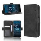 For Nokia G100 Skin Feel Calf Texture Card Slots Leather Phone Case(Black) - 1