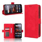 For Oukitel WP19 Skin Feel Calf Texture Card Slots Leather Phone Case(Red) - 1