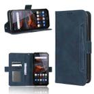 For Oukitel WP19 Skin Feel Calf Texture Card Slots Leather Phone Case(Blue) - 1