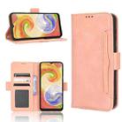 For Samsung Galaxy A04 Skin Feel Calf Texture Card Slots Leather Phone Case(Pink) - 1