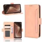 For Sharp Aquos Sense7 Plus Skin Feel Calf Texture Card Slots Leather Phone Case(Pink) - 1