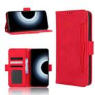 For Xiaomi 12T / Redmi K50 Ultra Skin Feel Calf Texture Card Slots Leather Phone Case(Red) - 1