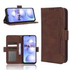 For Xiaomi Poco M4 5G Skin Feel Calf Texture Card Slots Leather Phone Case(Brown) - 1