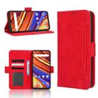 For UMIDIGI F3 5G / 4G / F3S / F3 SE Skin Feel Calf Texture Card Slots Leather Phone Case(Red) - 1