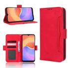 For ZTE Blade A52 Lite Skin Feel Calf Texture Card Slots Leather Phone Case(Red) - 1