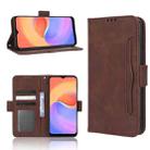 For ZTE Blade A52 Lite Skin Feel Calf Texture Card Slots Leather Phone Case(Brown) - 1