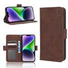 For iPhone 14 Skin Feel Calf Texture Card Slots Leather Phone Case(Brown) - 1