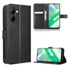 For Realme C33 4G Diamond Texture Leather Phone Case(Black) - 1