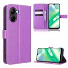 For Realme C33 4G Diamond Texture Leather Phone Case(Purple) - 1