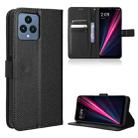 For T-Mobile Revvl 6 5G Diamond Texture Leather Phone Case(Black) - 1