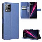 For T-Mobile REVVL 6 Pro 5G Diamond Texture Leather Phone Case(Blue) - 1