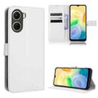 For vivo V25 Pro / S15 Pro Diamond Texture Leather Phone Case(White) - 1