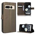 For Google Pixel 7 Pro 5G Diamond Texture Leather Phone Case(Brown) - 1