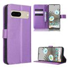 For Google Pixel 7 5G Diamond Texture Leather Phone Case(Purple) - 1