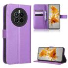 For Huawei Mate 50 Diamond Texture Leather Phone Case(Purple) - 1