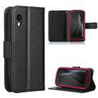 For Cubot Pocket / P50 Diamond Texture Leather Phone Case(Black) - 1