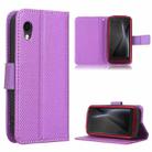 For Cubot Pocket / P50 Diamond Texture Leather Phone Case(Purple) - 1