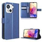 For Blackview OSCAL C80 Diamond Texture Leather Phone Case(Blue) - 1