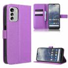 For Nokia G60 5G Diamond Texture Leather Phone Case(Purple) - 1