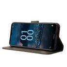 For Nokia G100 Diamond Texture Leather Phone Case(Brown) - 4