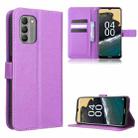 For Nokia G400 Diamond Texture Leather Phone Case(Purple) - 1