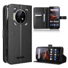 For Oukitel WP19 Diamond Texture Leather Phone Case(Black) - 1