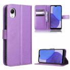 For Samsung Galaxy A23e / A23s / A23 5G JP Diamond Texture Leather Phone Case(Purple) - 1