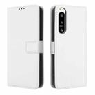 For Sony Xperia 5 IV Diamond Texture Leather Phone Case(White) - 1