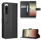 For Sony Xperia 5 IV Diamond Texture Leather Phone Case(Black) - 1