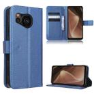 For Sharp Aquos Sense7 Plus Diamond Texture Leather Phone Case(Blue) - 1