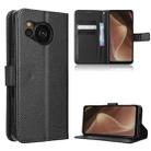 For Sharp Aquos Sense7 Diamond Texture Leather Phone Case(Black) - 1