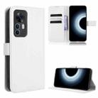 For Xiaomi 12T / Redmi K50 Ultra Diamond Texture Leather Phone Case(White) - 1