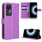 For Xiaomi 12T / Redmi K50 Ultra Diamond Texture Leather Phone Case(Purple) - 1