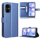 For Xiaomi Poco M4 5G Diamond Texture Leather Phone Case(Blue) - 1