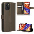 For UMIDIGI Power 7 Max Diamond Texture Leather Phone Case(Brown) - 1