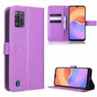 For ZTE Blade A52 Lite Diamond Texture Leather Phone Case(Purple) - 1