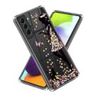For Samsung Galaxy S23 5G Colored Drawing Clear TPU Phone Protective Case(Floral Girl) - 1
