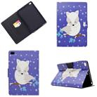 Electric Pressed Left Right Flat Feather Case with Sleep Function Pen Cover & Card Slot & Holder(Arctic Fox) - 1