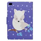 Electric Pressed Left Right Flat Feather Case with Sleep Function Pen Cover & Card Slot & Holder(Arctic Fox) - 3