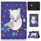 Electric Pressed Left Right Flat Feather Case with Sleep Function Pen Cover & Card Slot & Holder(Arctic Fox) - 1