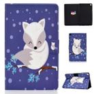 Electric Pressed Left Right Flat Feather Case with Sleep Function Pen Cover & Card Slot & Holder(Arctic Fox) - 1