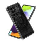 For Samsung Galaxy S23 Ultra 5G Colored Drawing Clear TPU Phone Protective Case(Mandala) - 1