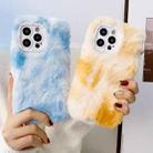 For iPhone 13 Pro Gradient Color Plush TPU Phone Case(Yellow) - 2