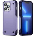 For iPhone 13 Pro 2 in 1 Soft TPU Hard PC Phone Case(Purple Royal Blue) - 1